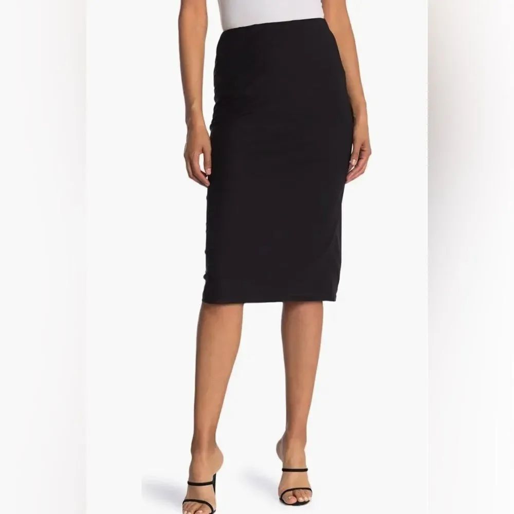 AFRM Los Angeles Lynch Mesh Midi Skirt Black Women’s Large